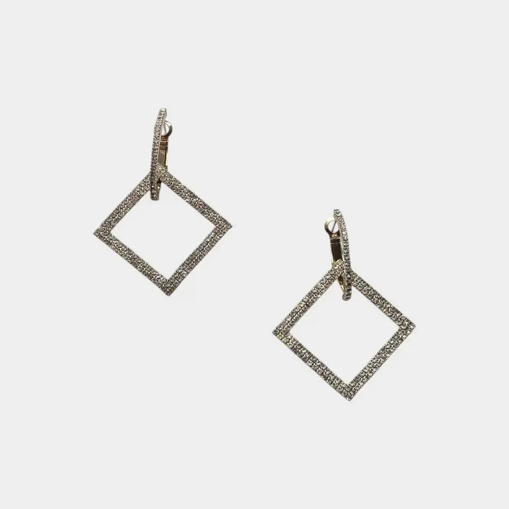 Square Dangle Night Out Earring - Picture 6 of 8